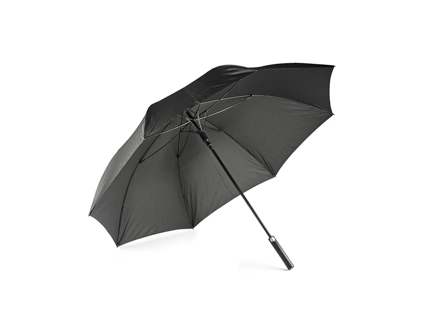 Parasol z logo firmy GENTLEMAN 122 cm czarny