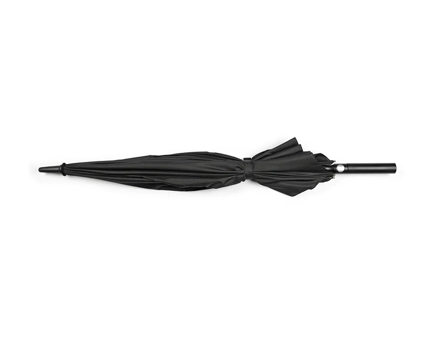 Parasol z logo firmy GENTLEMAN 122 cm czarny