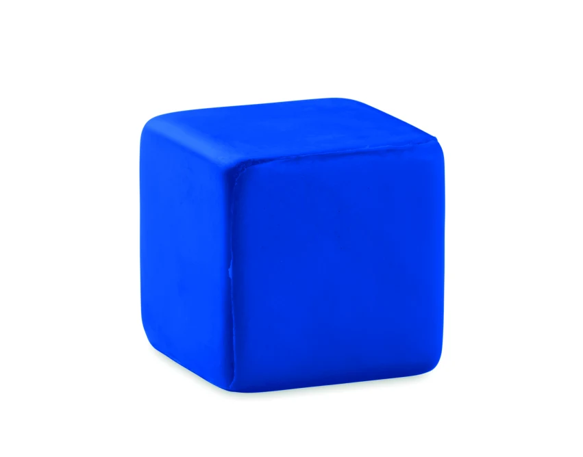 Squarax antystres kostka PU 4,5 cm z nadrukiem logo