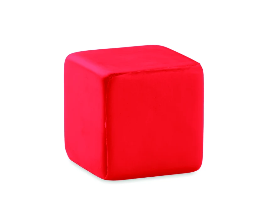 Squarax antystres z logo 4,5 cm czerwony PU