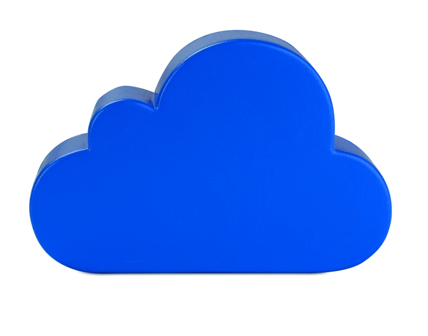 Cloudy antystres z nadrukiem niebieska chmurka