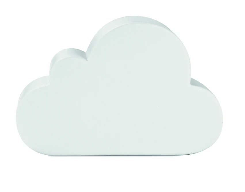 Cloudy antystres z logo, chmurka PU 8x5x2,5 cm