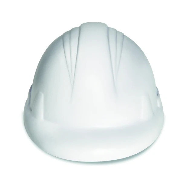 Kask antystres reklamowy PU biały z logo
