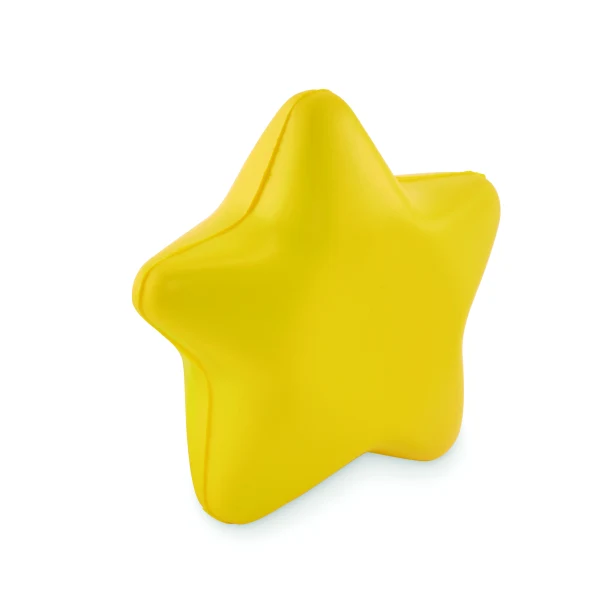 Starly antystres reklamowy PU żółty 7,8 cm