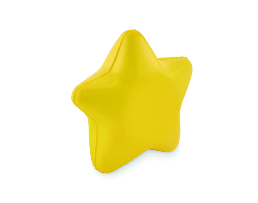 Starly antystres reklamowy PU żółty 7,8 cm
