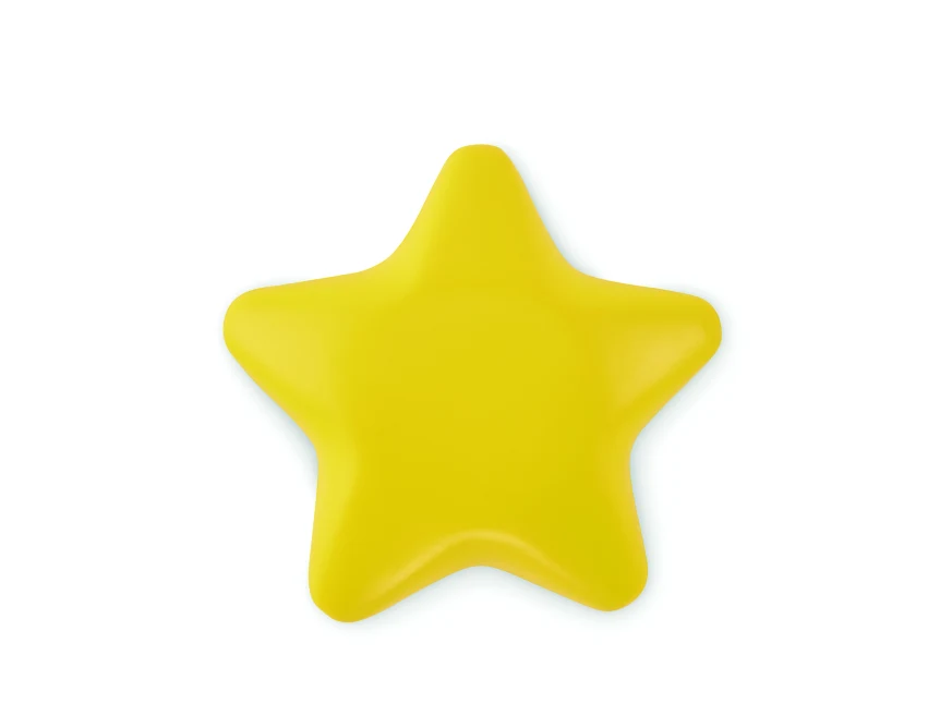 Starly antystres reklamowy PU żółty 7,8 cm