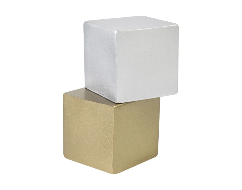 Cubix Shine antystres z logo 45 mm złoty