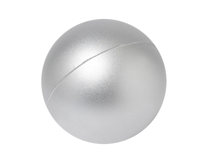 Piłeczka antystresowa z logo 70 mm metaliczna