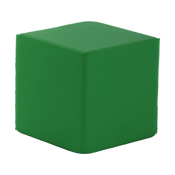 Antystres z logo 45 mm – sześcian z pianki PU