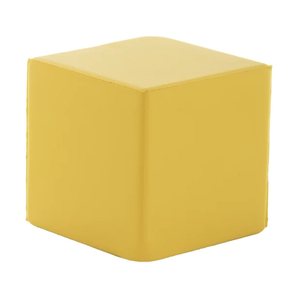 Cubix antystres z logo z pianki PU 45 mm