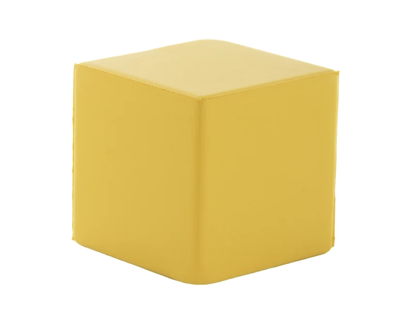 Cubix antystres z logo z pianki PU 45 mm