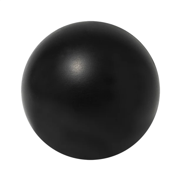 Piłeczka antystresowa pianka PU 50 mm czarna z logo