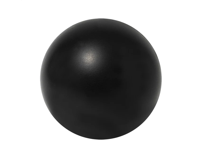 Piłeczka antystresowa pianka PU 50 mm czarna z logo