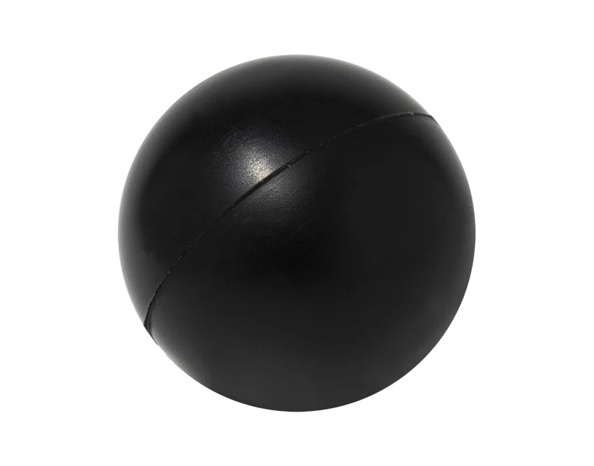 Piłeczka antystresowa pianka PU 50 mm czarna z logo