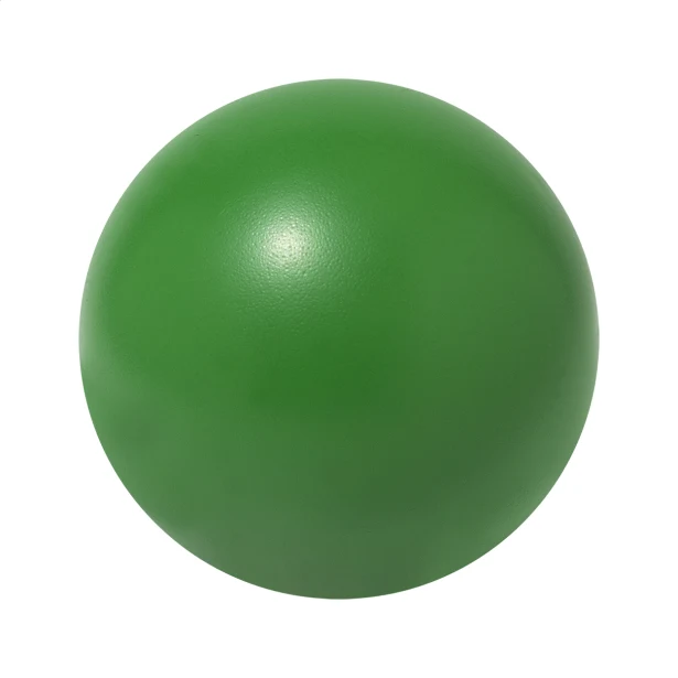 Piłka antystresowa z logo PU 50 mm zielona