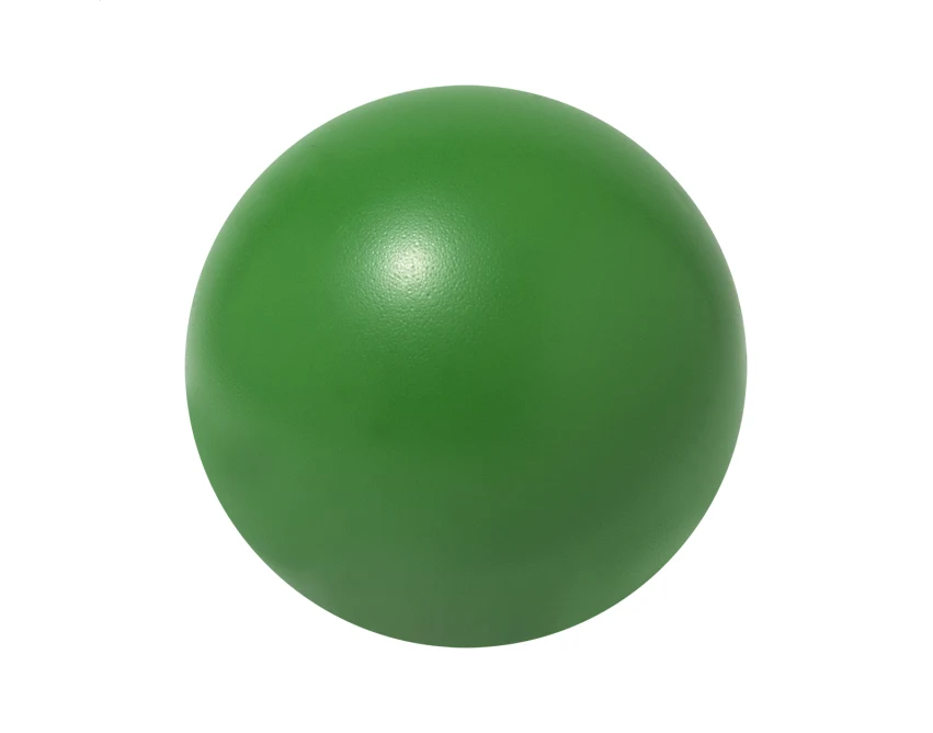 Piłka antystresowa z logo PU 50 mm zielona