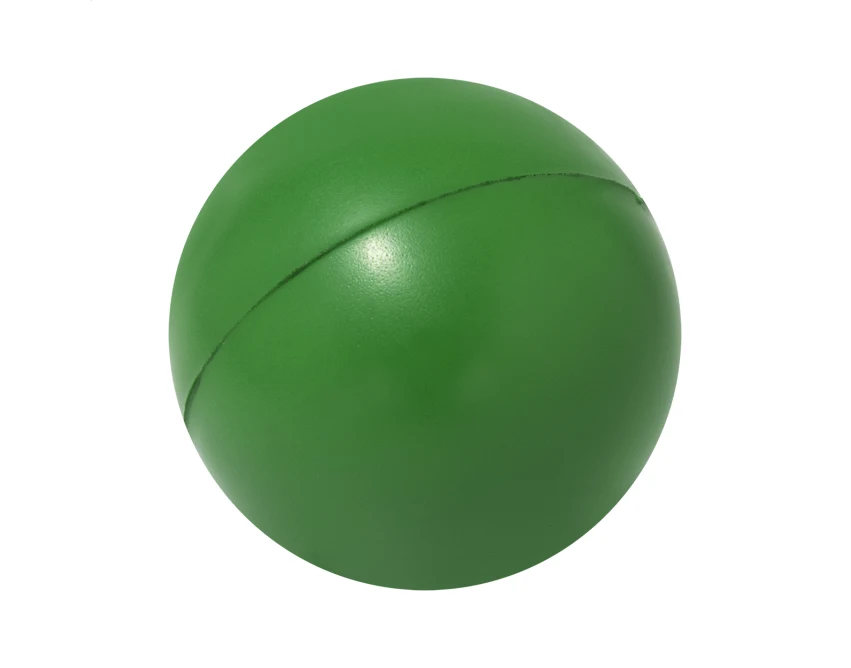 Piłka antystresowa z logo PU 50 mm zielona