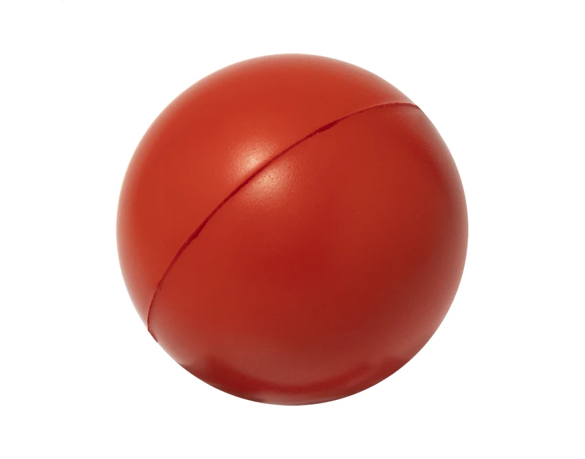 Piłka antystresowa 50 mm PU czerwona z nadrukiem