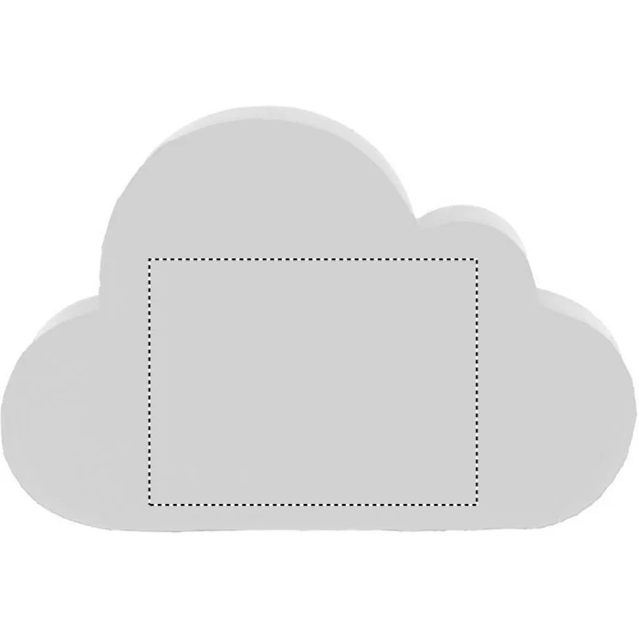 Schemat znakowania dla Grawerowanie laserowe - L4 na gadżecie: Cloudy antystres z logo, chmurka PU 8x5x2,5 cm