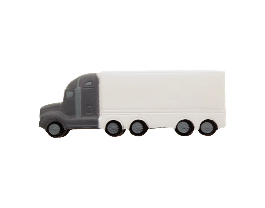 Antystres reklamowy ciężarówka z pianki PU 123×42 mm