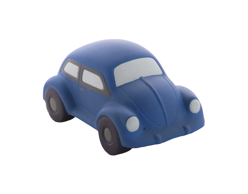 Antystres reklamowy auto z pianki PU niebieski