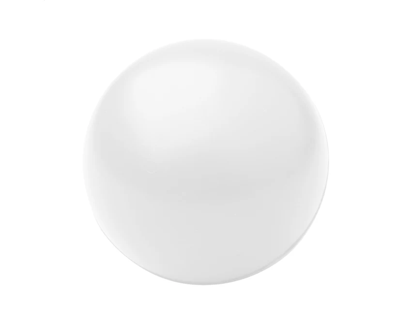 Piłeczka antystresowa z logo 70 mm biała PU