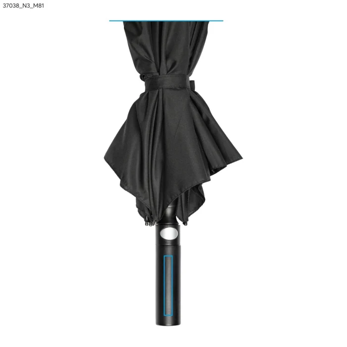 Schemat znakowania dla Tampondruk - N3 na gadżecie: Parasol z logo firmy GENTLEMAN 122 cm czarny