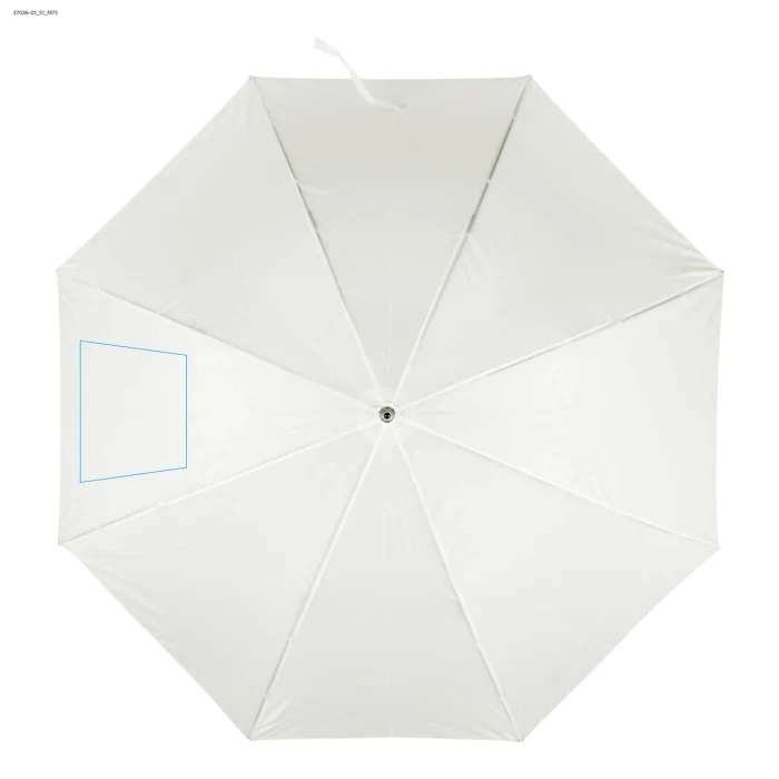 Schemat znakowania dla Sitodruk - S1 na gadżecie: Parasol SUNNY reklamowy z logo 103 cm biały