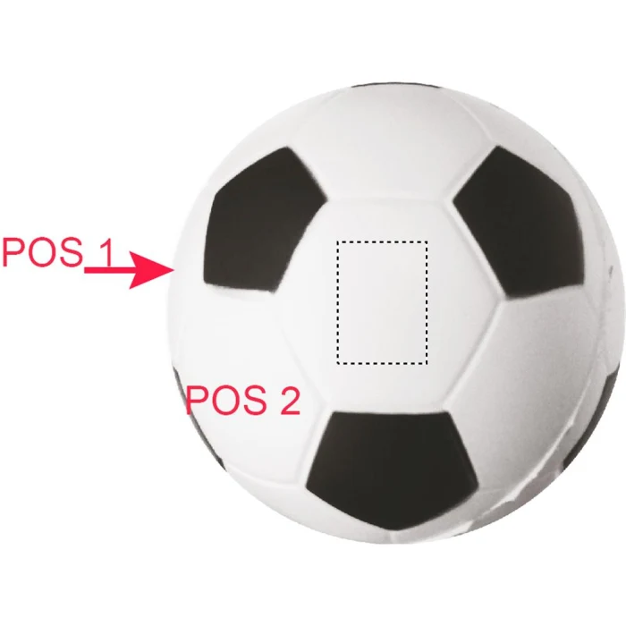 Schemat znakowania dla Tampondruk - P3 na gadżecie: Goal piłka antystresowa PU 6 cm z logo