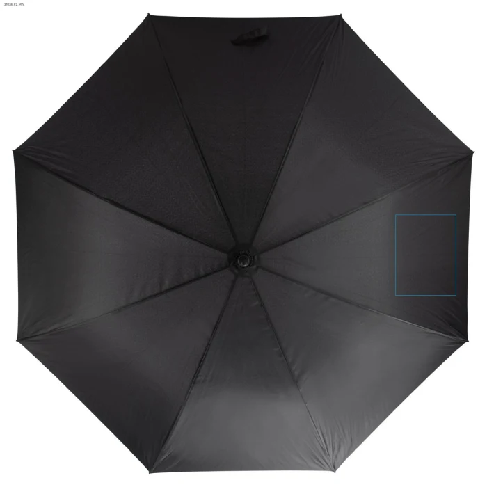 Schemat znakowania dla Termotransfer - F2 na gadżecie: Parasol z logo firmy GENTLEMAN 122 cm czarny