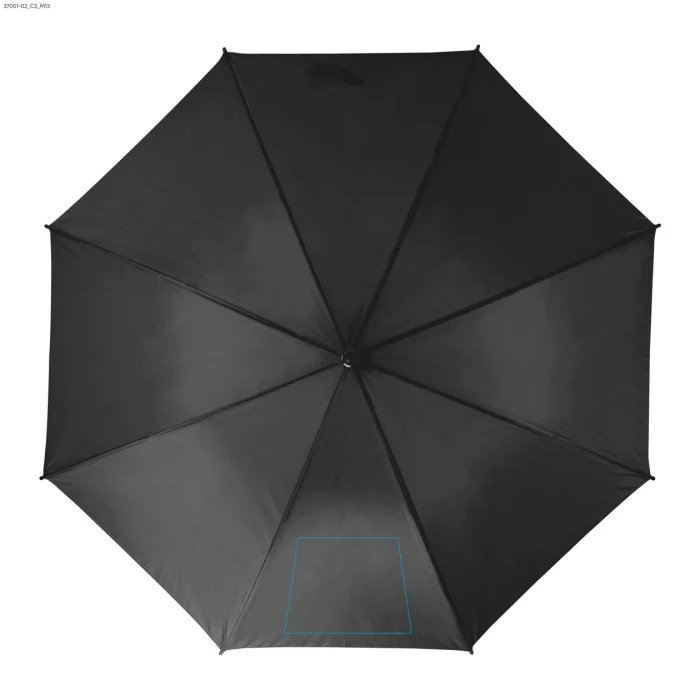 Schemat znakowania dla DTF - C3 na gadżecie: STICK parasol firmowy z logo 190T z drewnianą rączką