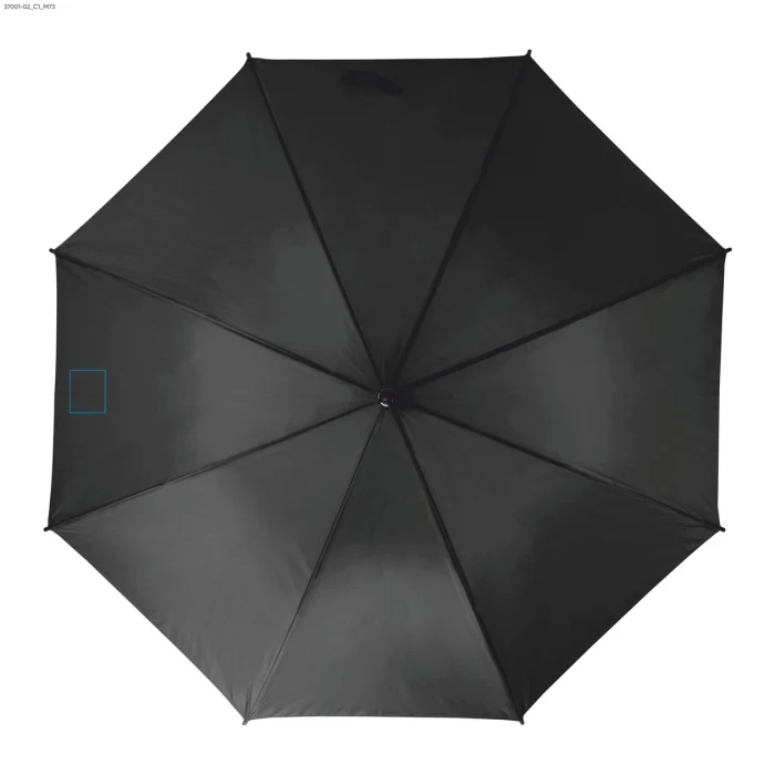 Schemat znakowania dla DTF - C1 na gadżecie: STICK parasol firmowy z logo 190T z drewnianą rączką