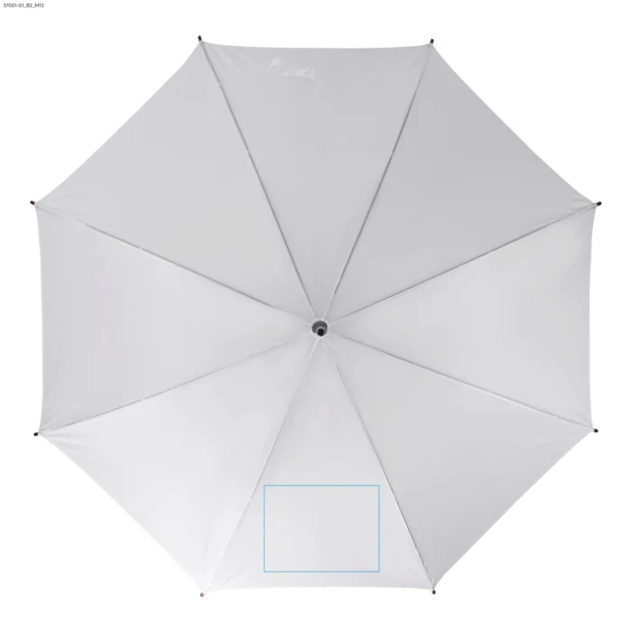 Schemat znakowania dla Sublimacja - B2 na gadżecie: STICK parasol reklamowy 104 cm z drewnianą rączką