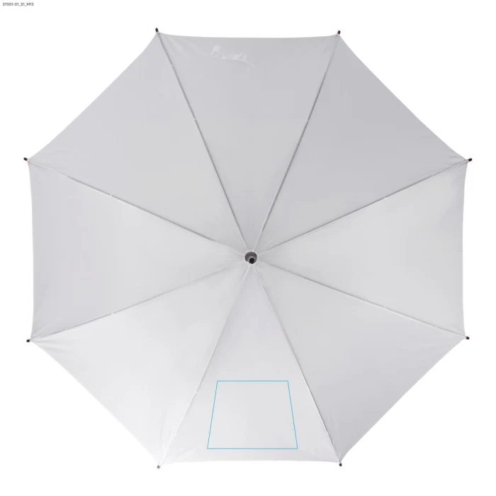 Schemat znakowania dla Sitodruk - S1 na gadżecie: STICK parasol reklamowy 104 cm z drewnianą rączką