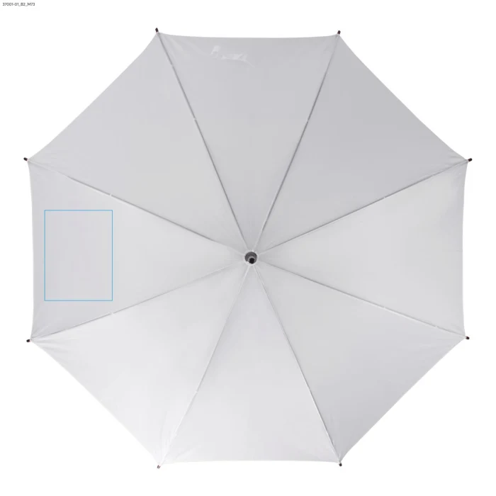 Schemat znakowania dla Sublimacja - B2 na gadżecie: STICK parasol reklamowy 104 cm z drewnianą rączką