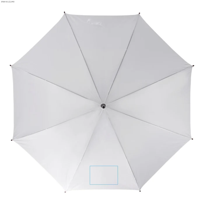 Schemat znakowania dla DTF - C2 na gadżecie: STICK parasol reklamowy 104 cm z drewnianą rączką