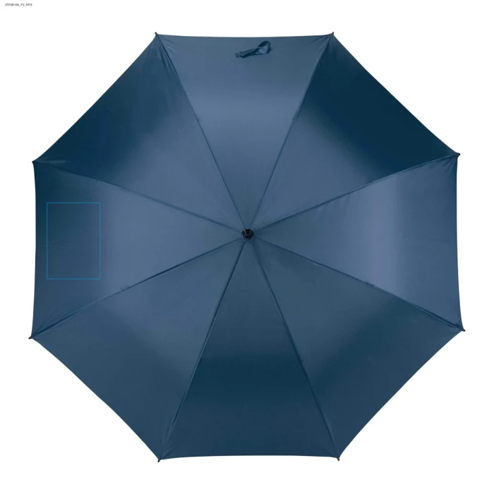 Schemat znakowania dla Termotransfer - F2 na gadżecie: Parasol BETILLA automatyczny premium 120 cm granatowy