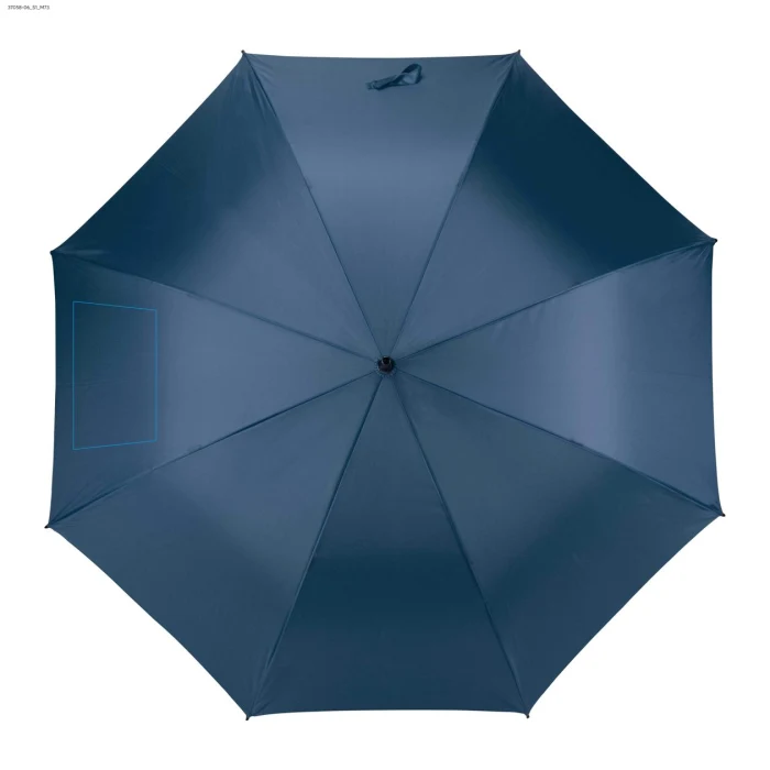 Schemat znakowania dla Sitodruk - S1 na gadżecie: Parasol BETILLA automatyczny premium 120 cm granatowy
