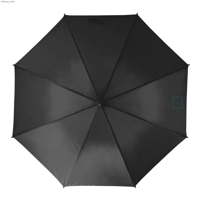 Schemat znakowania dla DTF - C1 na gadżecie: STICK parasol firmowy z logo 190T z drewnianą rączką