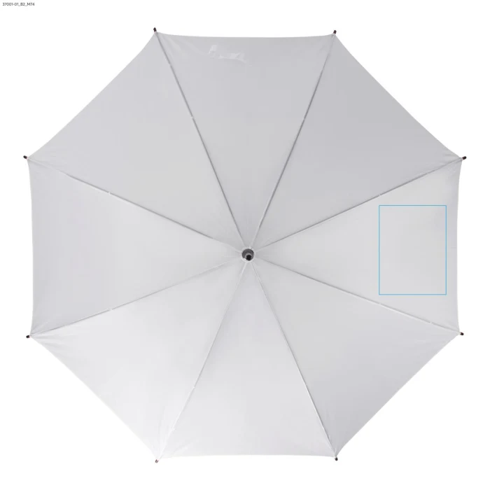 Schemat znakowania dla Sublimacja - B2 na gadżecie: STICK parasol reklamowy 104 cm z drewnianą rączką