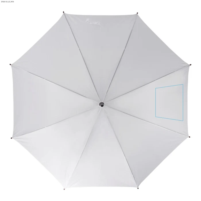 Schemat znakowania dla Sitodruk - S1 na gadżecie: STICK parasol reklamowy 104 cm z drewnianą rączką