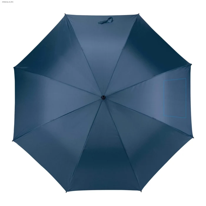 Schemat znakowania dla Sitodruk - S1 na gadżecie: Parasol BETILLA automatyczny premium 120 cm granatowy