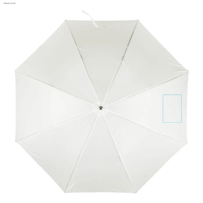 Schemat znakowania dla DTF - C2 na gadżecie: Parasol SUNNY reklamowy z logo 103 cm biały