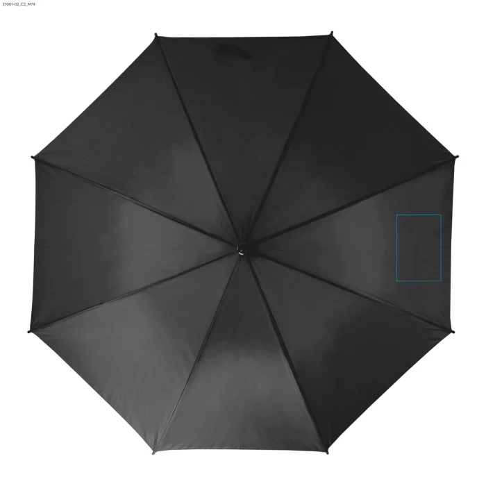 Schemat znakowania dla DTF - C2 na gadżecie: STICK parasol firmowy z logo 190T z drewnianą rączką
