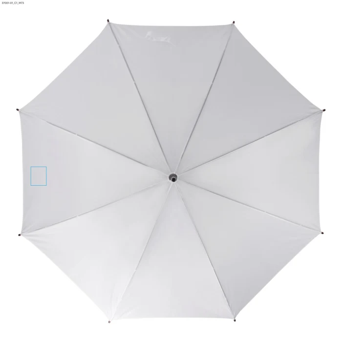 Schemat znakowania dla DTF - C1 na gadżecie: STICK parasol reklamowy 104 cm z drewnianą rączką