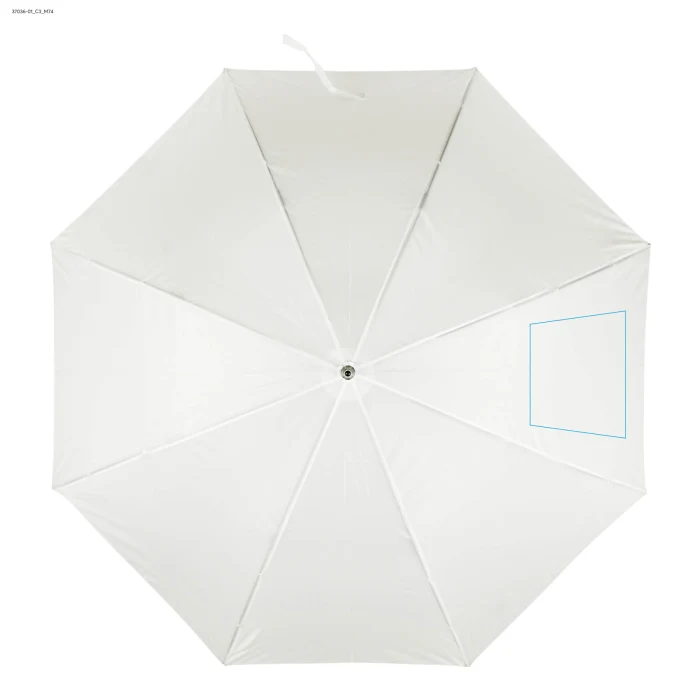 Schemat znakowania dla DTF - C3 na gadżecie: Parasol SUNNY reklamowy z logo 103 cm biały