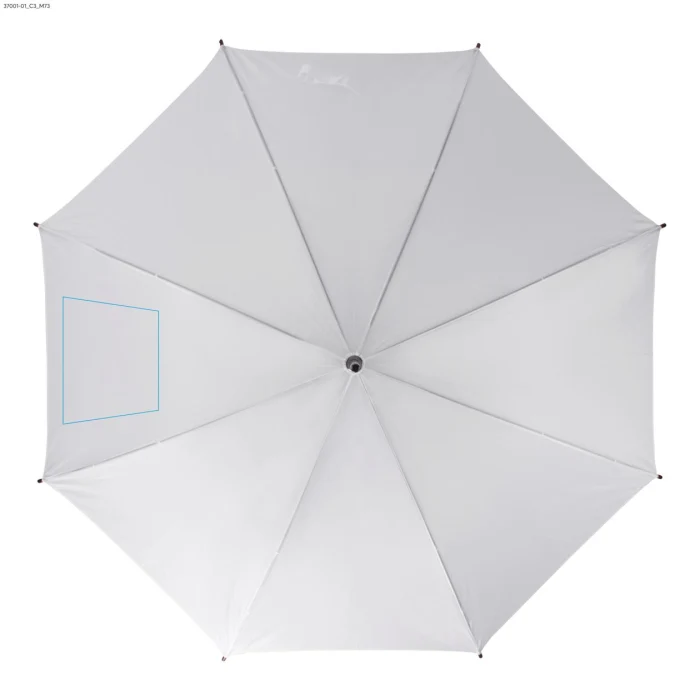 Schemat znakowania dla DTF - C3 na gadżecie: STICK parasol reklamowy 104 cm z drewnianą rączką