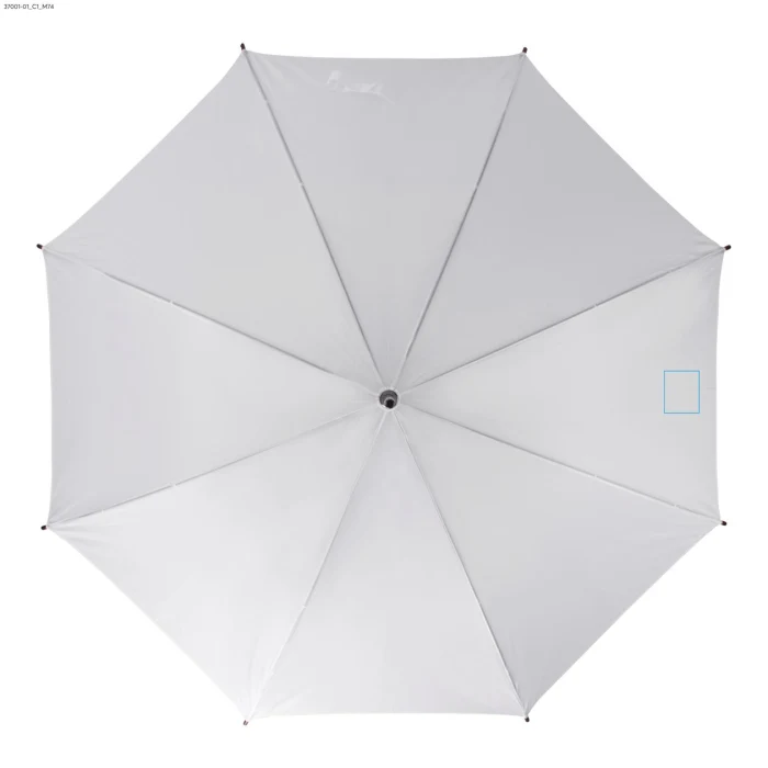 Schemat znakowania dla DTF - C1 na gadżecie: STICK parasol reklamowy 104 cm z drewnianą rączką