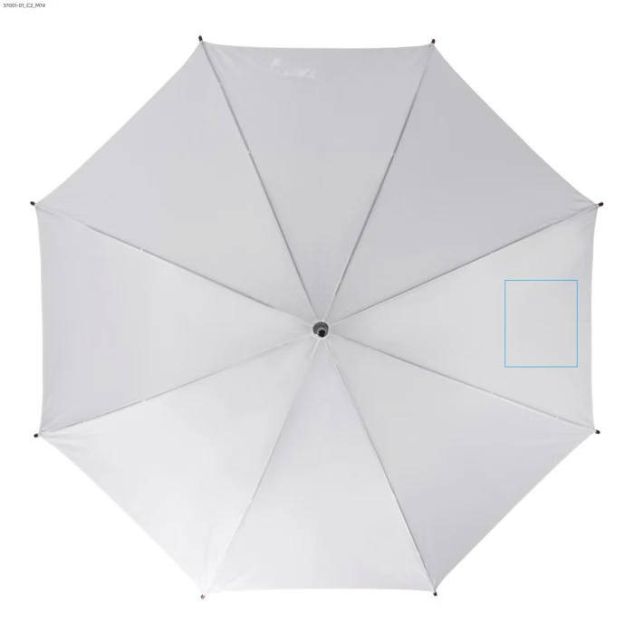 Schemat znakowania dla DTF - C2 na gadżecie: STICK parasol reklamowy 104 cm z drewnianą rączką