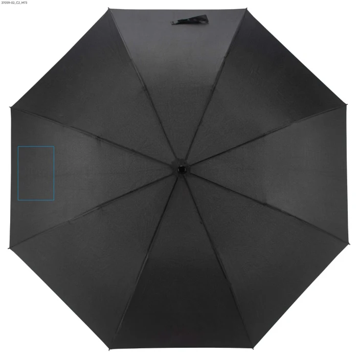 Schemat znakowania dla DTF - C2 na gadżecie: FANTO parasol reklamowy z logo 105 cm czarny